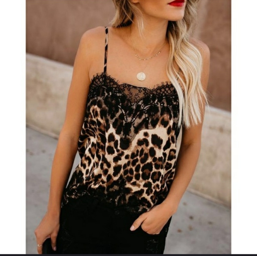 Leopard print camisole